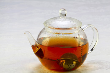 Teapot with tea strainer