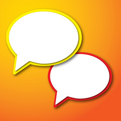 Abstract speech bubble