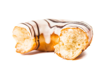 iced donut isolated