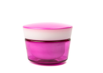 Jar of face cream isolated