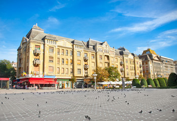 Central square of Timisoara,   Romania.