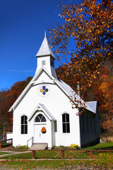 Fototapeta na wymiar Small church in west virginia