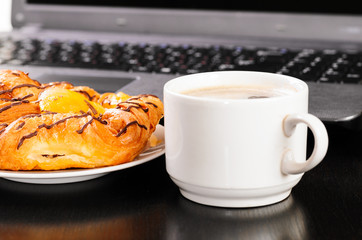 laptop and cup