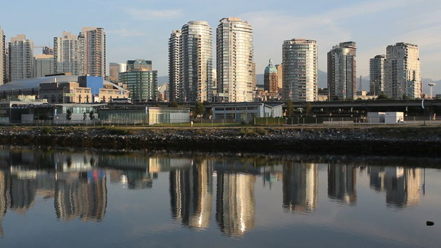 Dawn Reflections, Vancouver Skyline