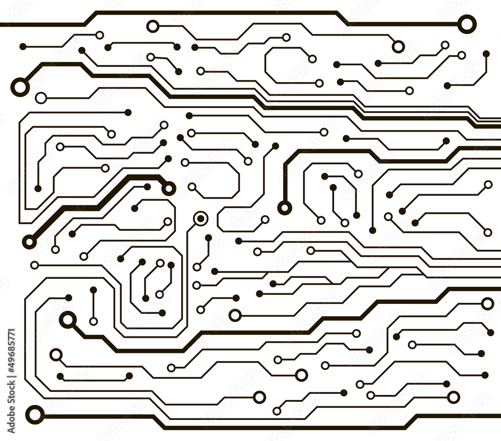 Aufkleber abstract technology circuit board vector background