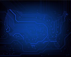 Obraz premium circuit board background. eps10 vector illustration