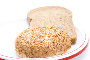 Brötchen mit Toast