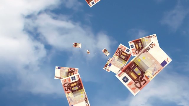 pioggia di banconote