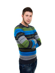 Young man with arms crossed