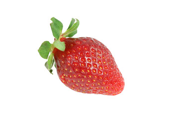 strawberries on a white background