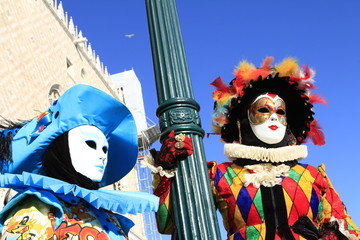 Obraz na płótnie Canvas Maski karnawałowe w Wenecji 2013
