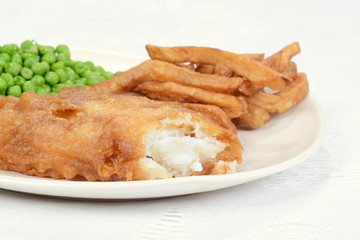 macro fish and chip dinner