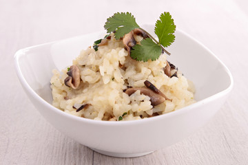 mushroom risotto