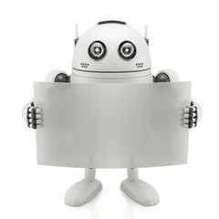 Robot with blank board