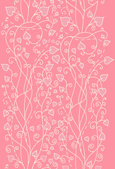 Pink background for valentine day card vector