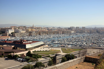 Fototapeta premium Marina in a small town