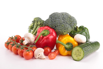 isolated heap of vegetables