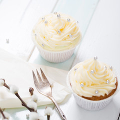 Cup Cakes mit Vanillebuttercreme