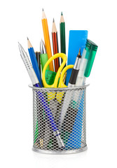 holder basket and office supplies