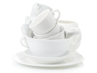 clean dishes and cups