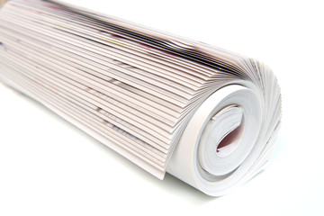 Rolled up magazine