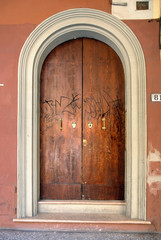 Italy, Bologna old medieval door