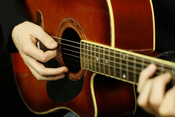 Fototapeta premium Playing guitar