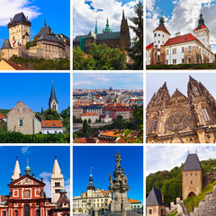 Collage of Praha Czech images