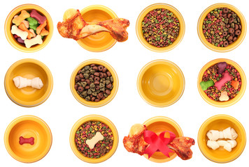 Assorted dog bowls