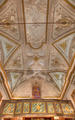 Fototapeta na wymiar interieur d'eglise corse (eglise st joseph)