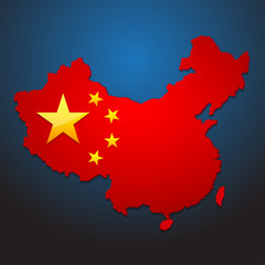 china map vector