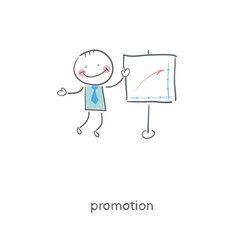 People around the table with the schedule Illustration.