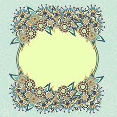 Paisley background with text box