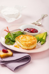 fried, breaded camembert