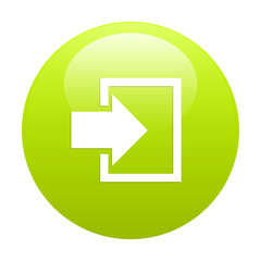 bouton internet connexion icon green