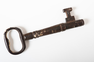 vecchia chiave di metallo