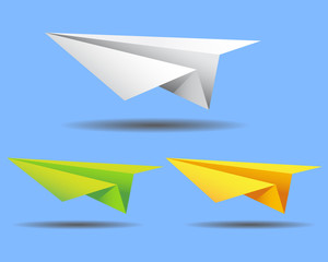 paper plane vector