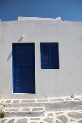 Typical greek frontage