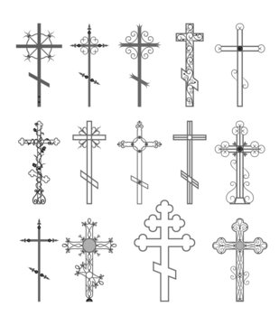 Religious cross design collection