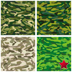patterns military camouflage set © nickolaev