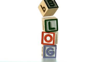 Blocks spelling Blog dropping down - Powered by Adobe