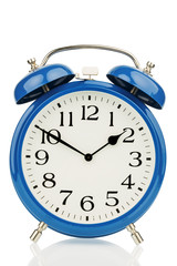 Wecker auf weißem Hintergrund