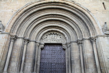 San Pedro church,Olite village,Navarre,Spain