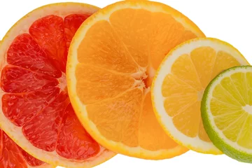 Foto op Plexiglas Plakjes fruit Sinaasappelschijfjes