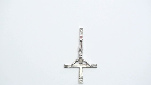 Silver crucifix