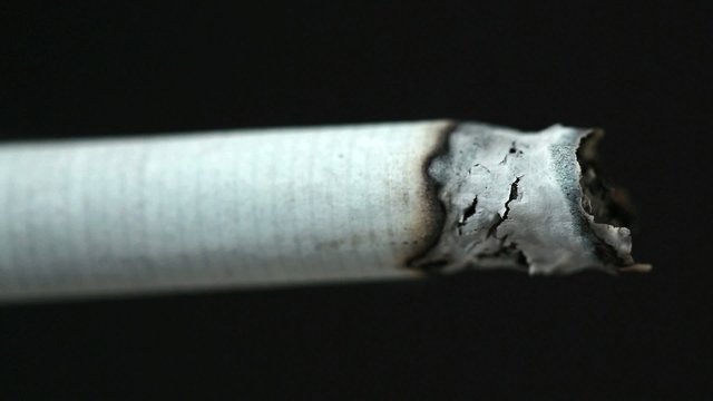Burning cigarette