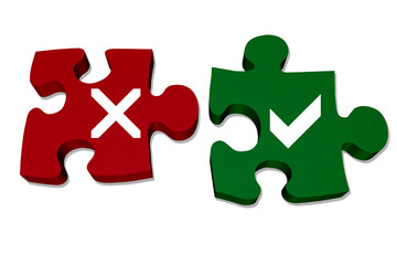 Fototapeta premium Right or wrong