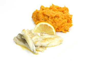 poisson et purée