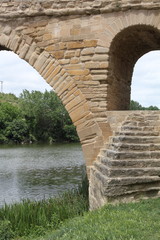 Romanesque bridge in Puente la Reina, Navarre, Spain
