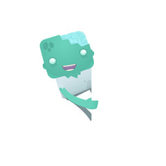 funny cartoon zombie